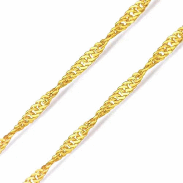 Colar Singapura Em Ouro 18k - Imagem 2